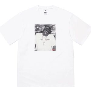 Men’s Supreme x Jordan x Biggie Tee, White, Size Large, NWT